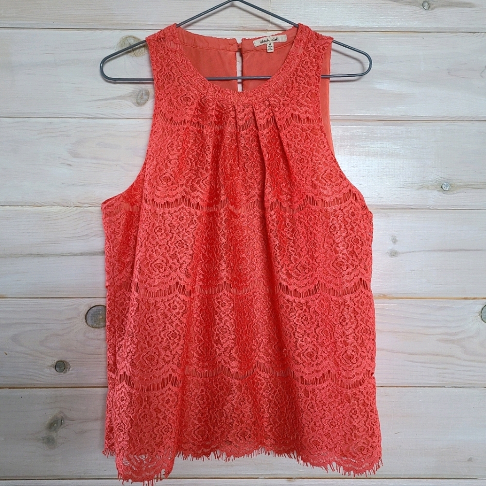 Bleuh Ciel Salmon Pink Tank Top